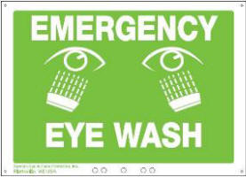 fend-all eyewash sign